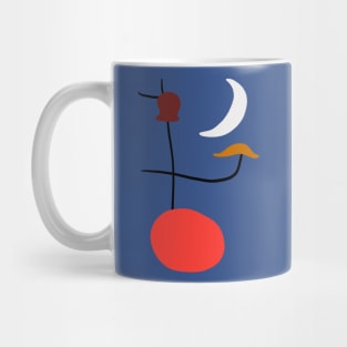 Red White and Blue Painting Mug